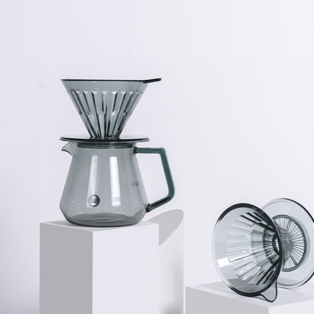 TIMEMORE Crystal Eye Brewer Set PCTG Dripper 02